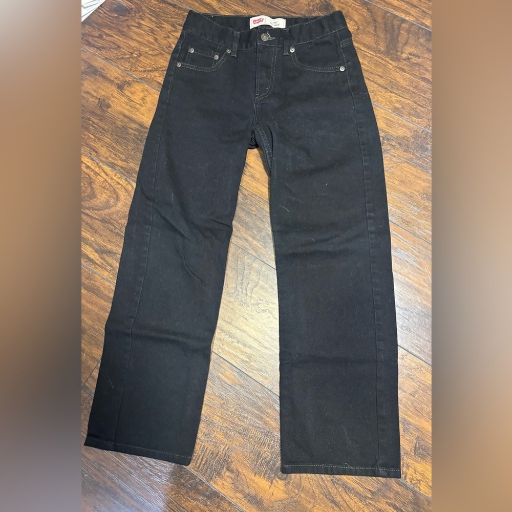 Levi's 550 Relaxed Boys Black Jeans Size 12